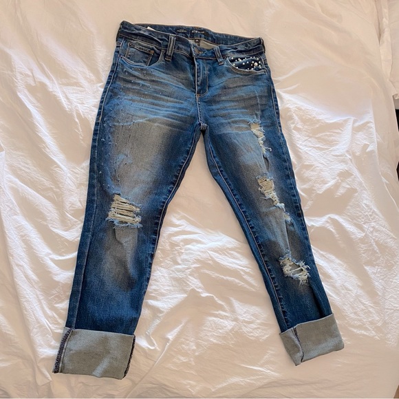 STS Blue Denim - STS- Piper Ankle Skinny distressed jeans